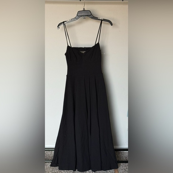 Reformation Serene Underwire Knit Midi Dress In Black size S - Picture 7 of 7